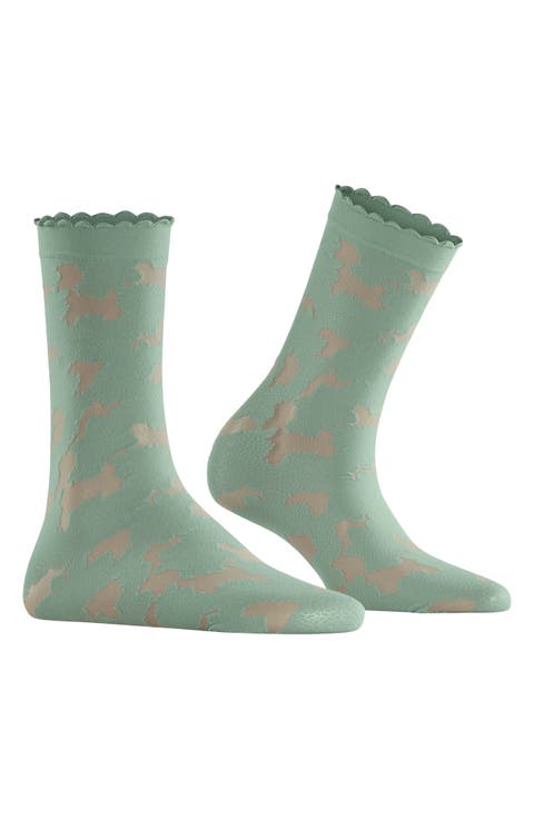 Hydrangea 20 Denier Dress Socks