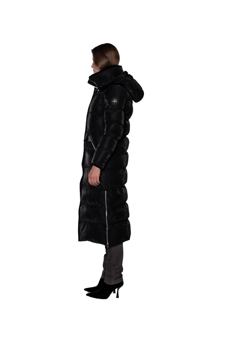Women's Bird of Paradise Quilted Coat, Alternate, color, BLACK DIAMOND
