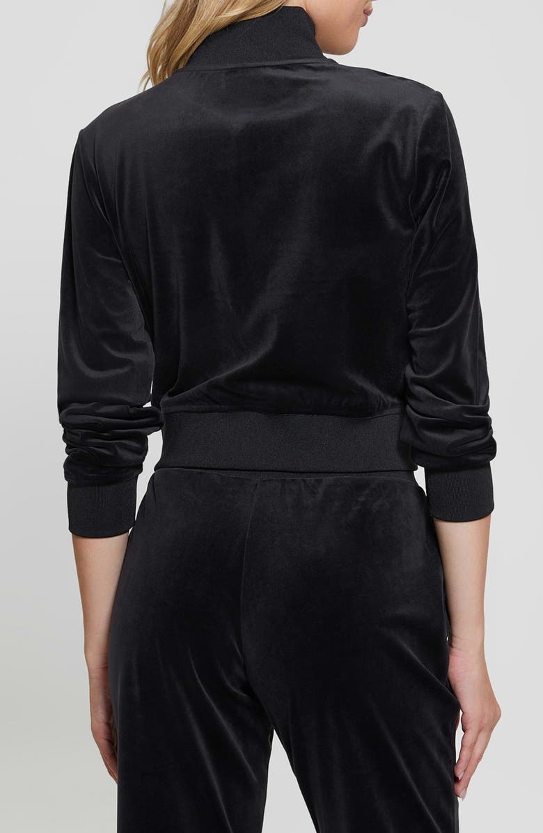 GUESS Couture Embellished Velvet Jacket, Alternate, color, 