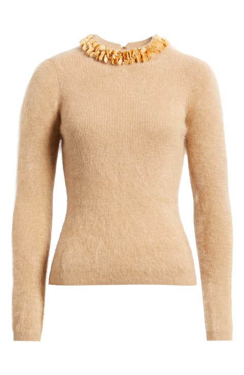 The Ling Jeweled Cashmere Sweater