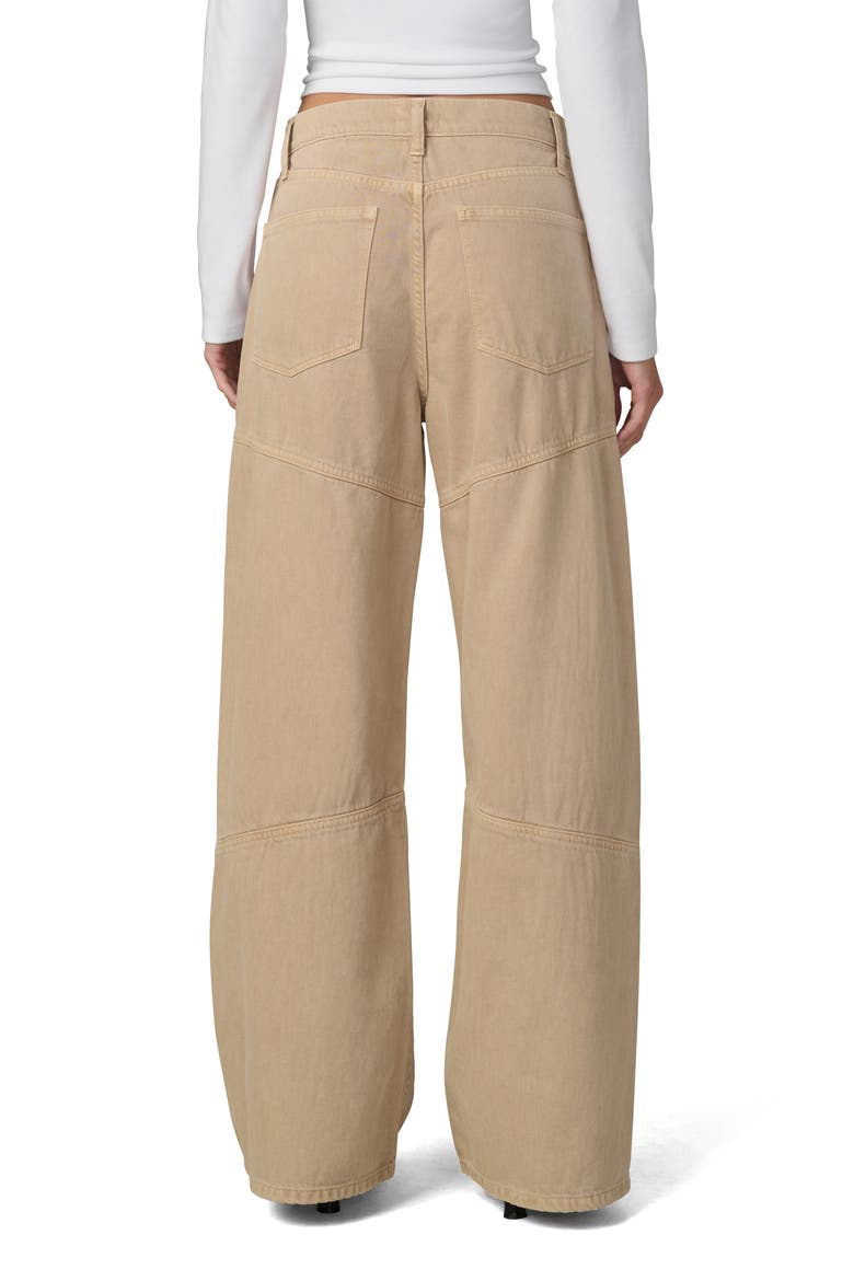 The Harlowe Seamed High Waist Wide Leg Jeans, Alternate, color, TIGERS EYE