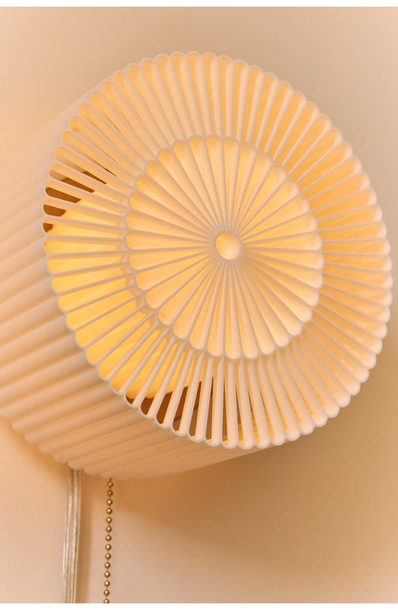 WOOJ DESIGN Rosette Sconce, Alternate, color, White