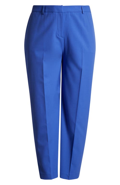 Tahari Asl Classic Straight Leg Pants In Pacific Blue