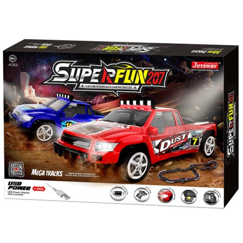 Superfun 207, 1/43 Usb Power Slot Car Racing Set, 94x39 inches