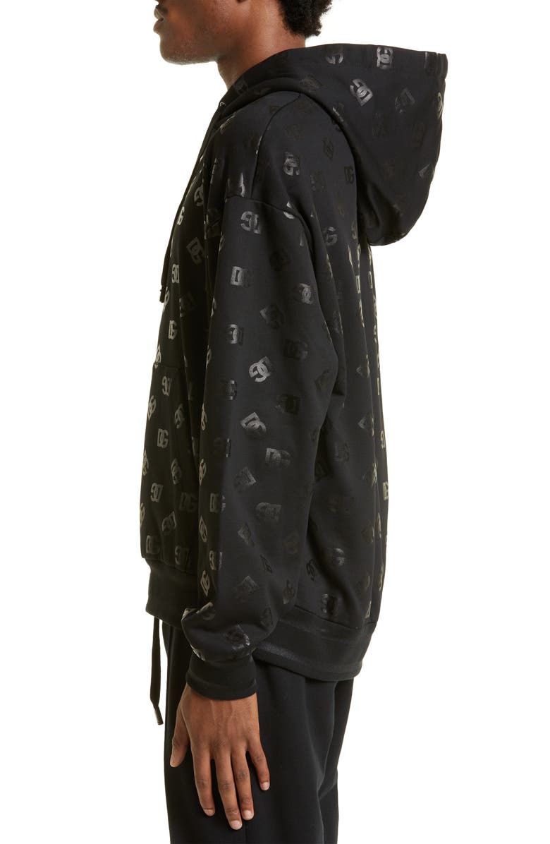 Dolce&Gabbana DG Monogram Hoodie, Alternate, color,