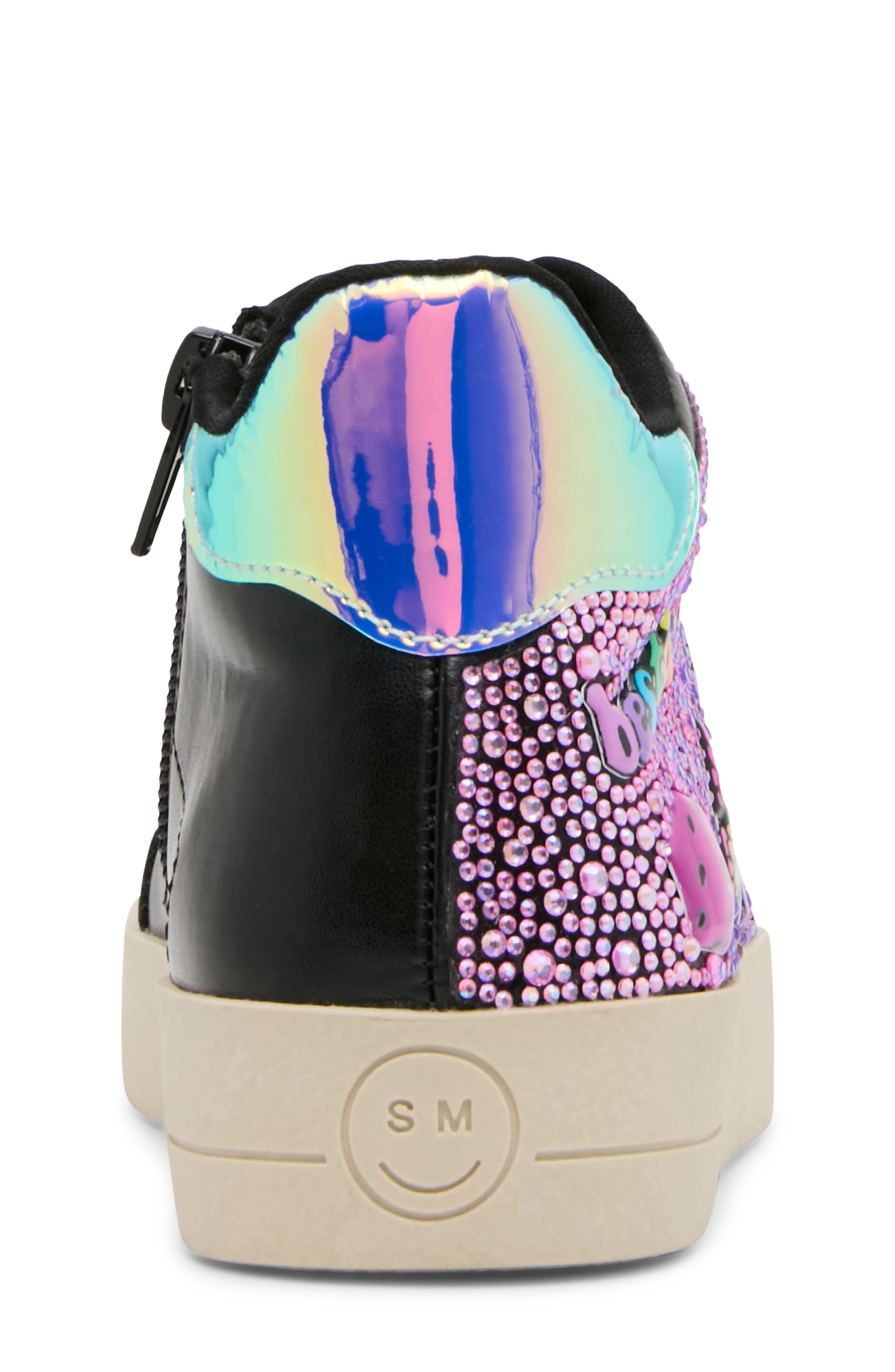 Kids' Jdelight High Top Sneaker, Alternate, color, BLACK MULTI