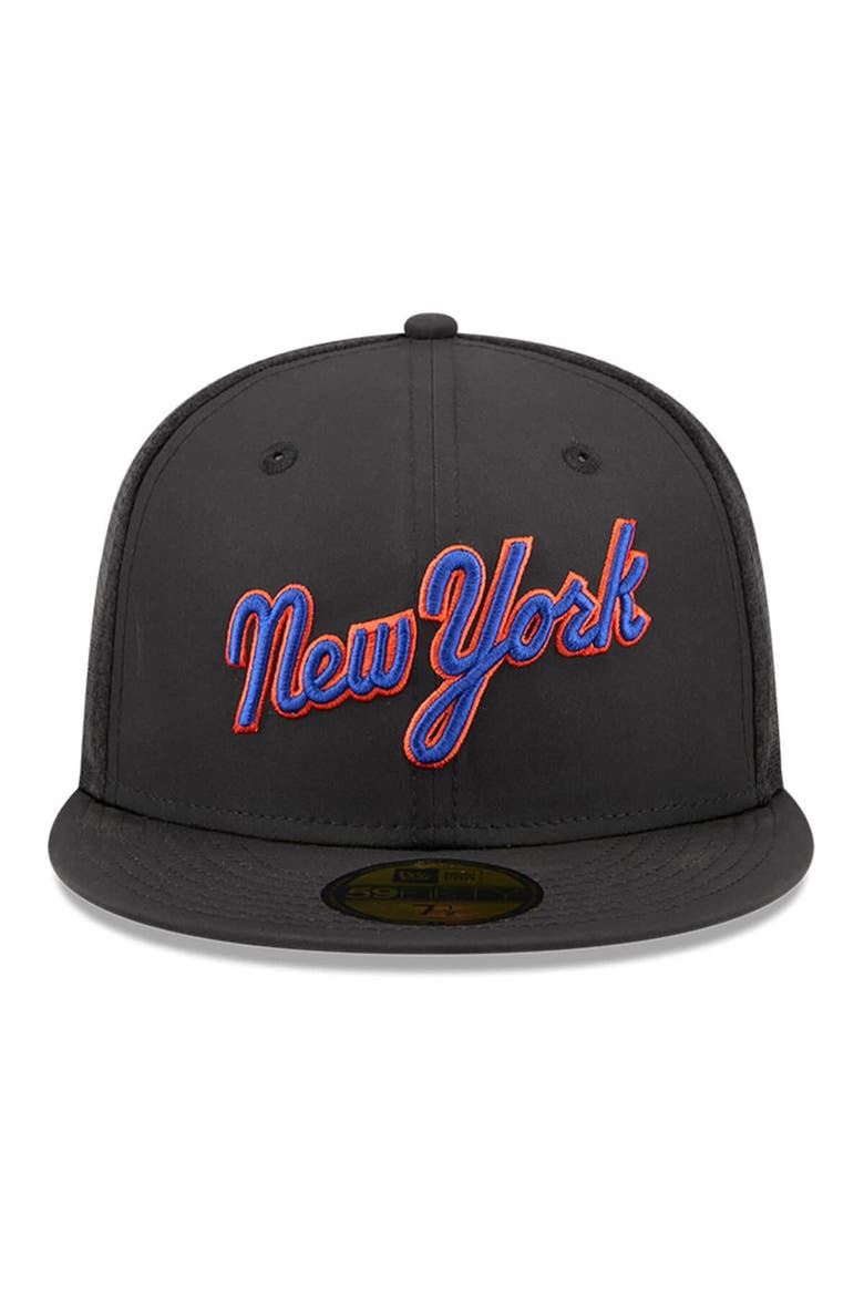 Men's New Era Black New York Mets 2026 Batting Practice 59FIFTY Fitted Hat, Alternate, color, Black