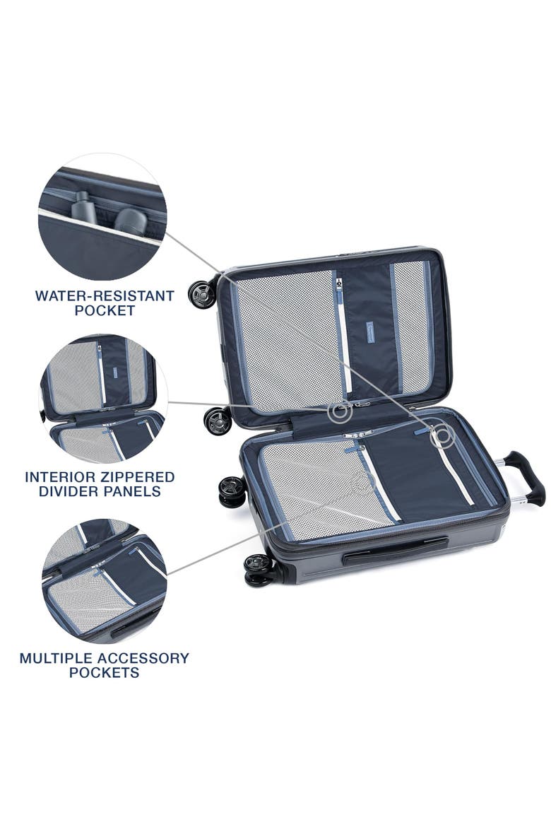 Platinum Elite Hardside Expandable 20" Compact Carry On, Fits up to 15.6" Laptop, Alternate, color, Vintage Grey