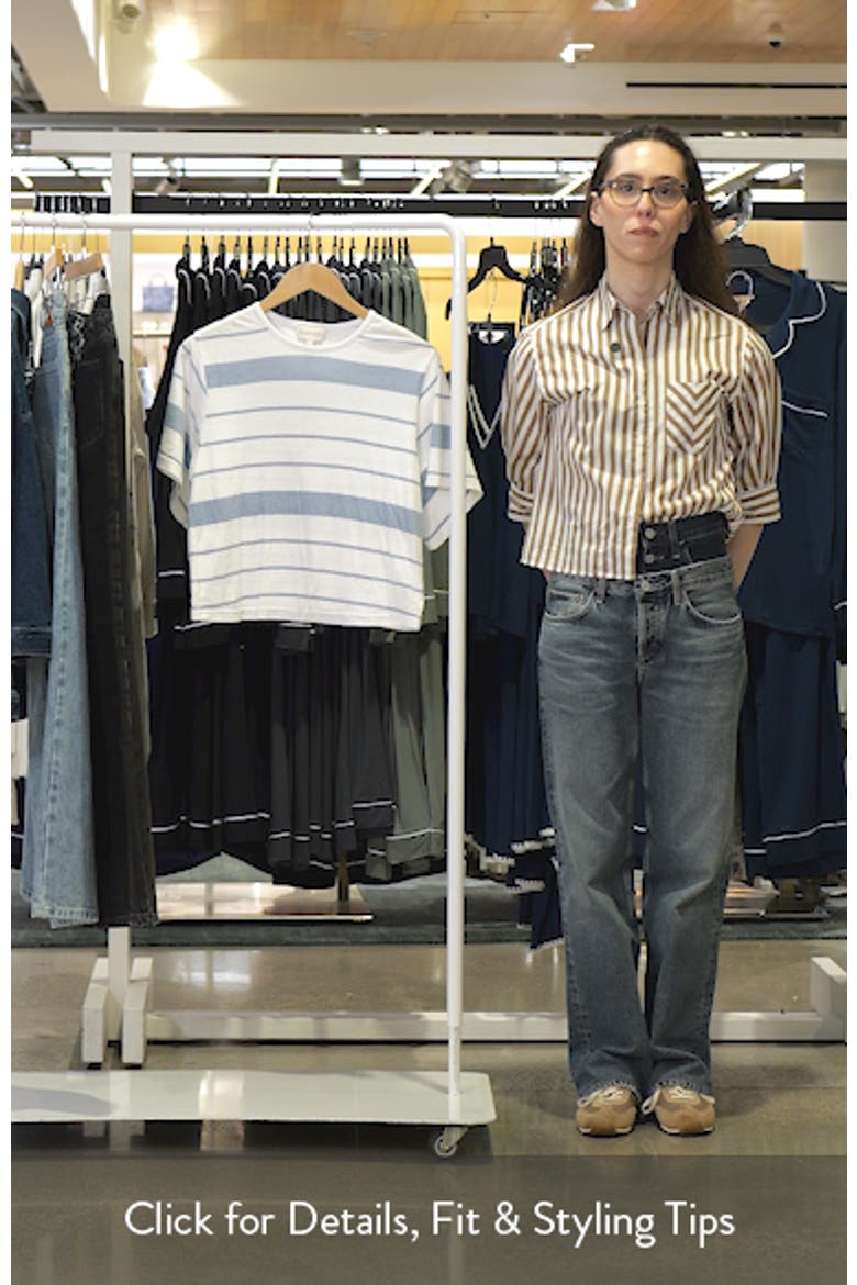 The Joanne Stripe Cotton & Linen T-Shirt video