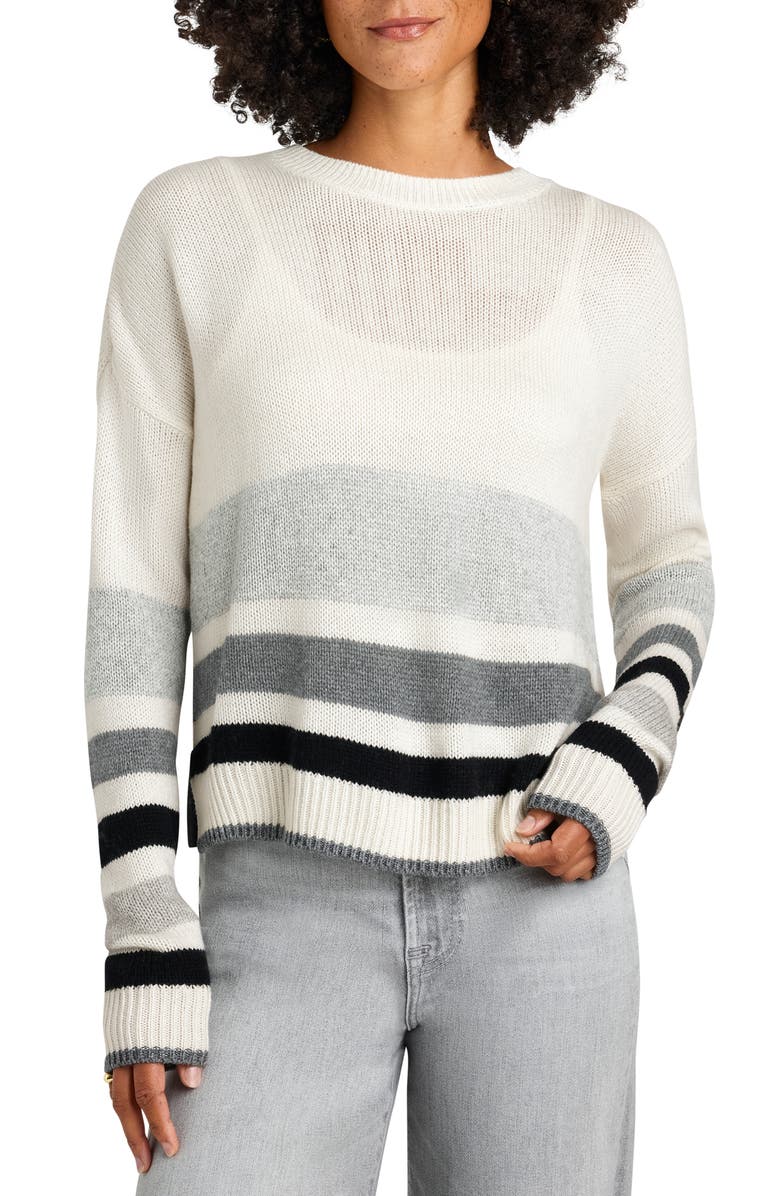 Splendid Maura Stripe Crewneck Sweater, Main, color, 
