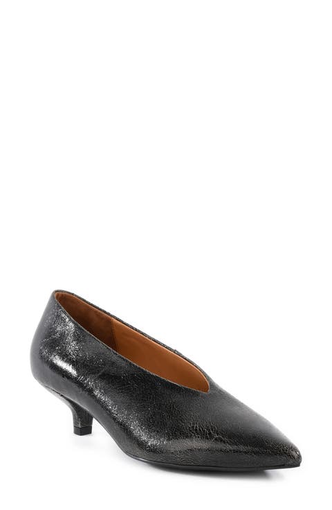 Libertine Pointed Toe Kitten Heel Pump (Women)