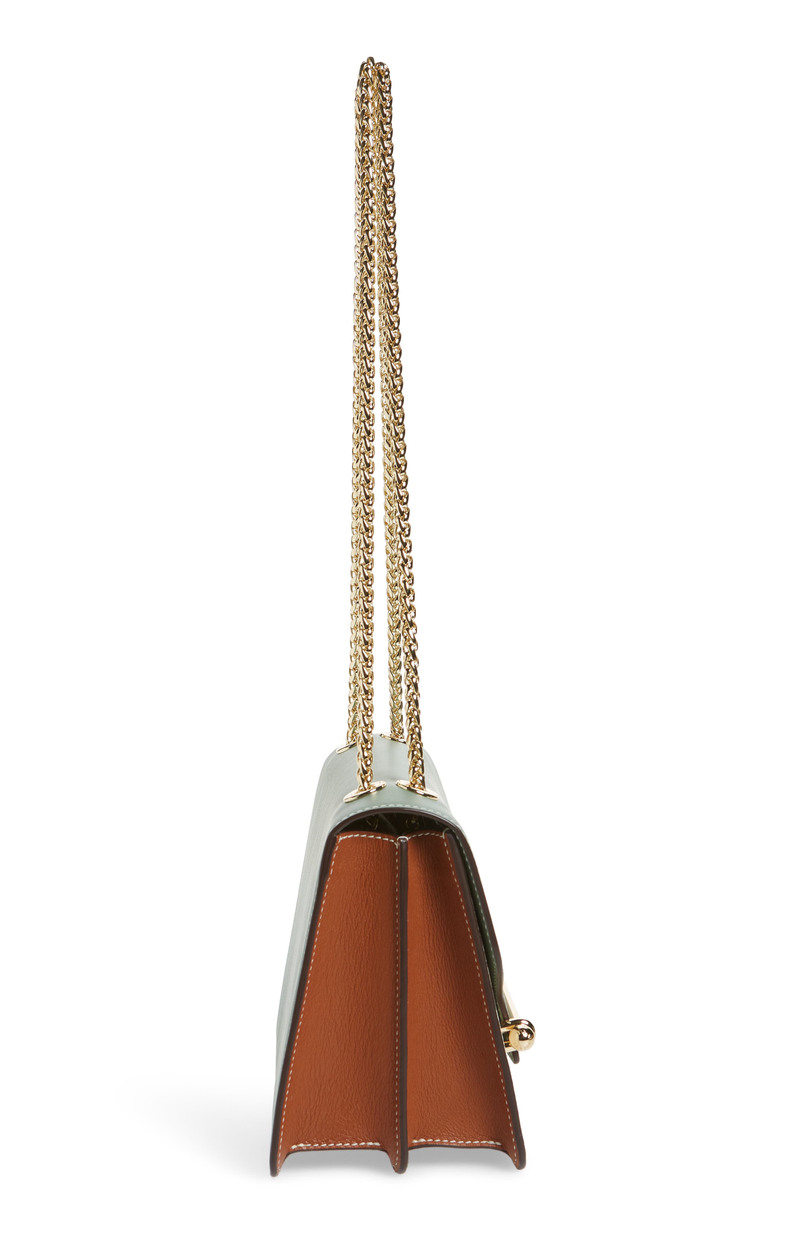 Strathberry East/West Tricolor Calfskin Leather Crossbody Bag, Alternate, color, 