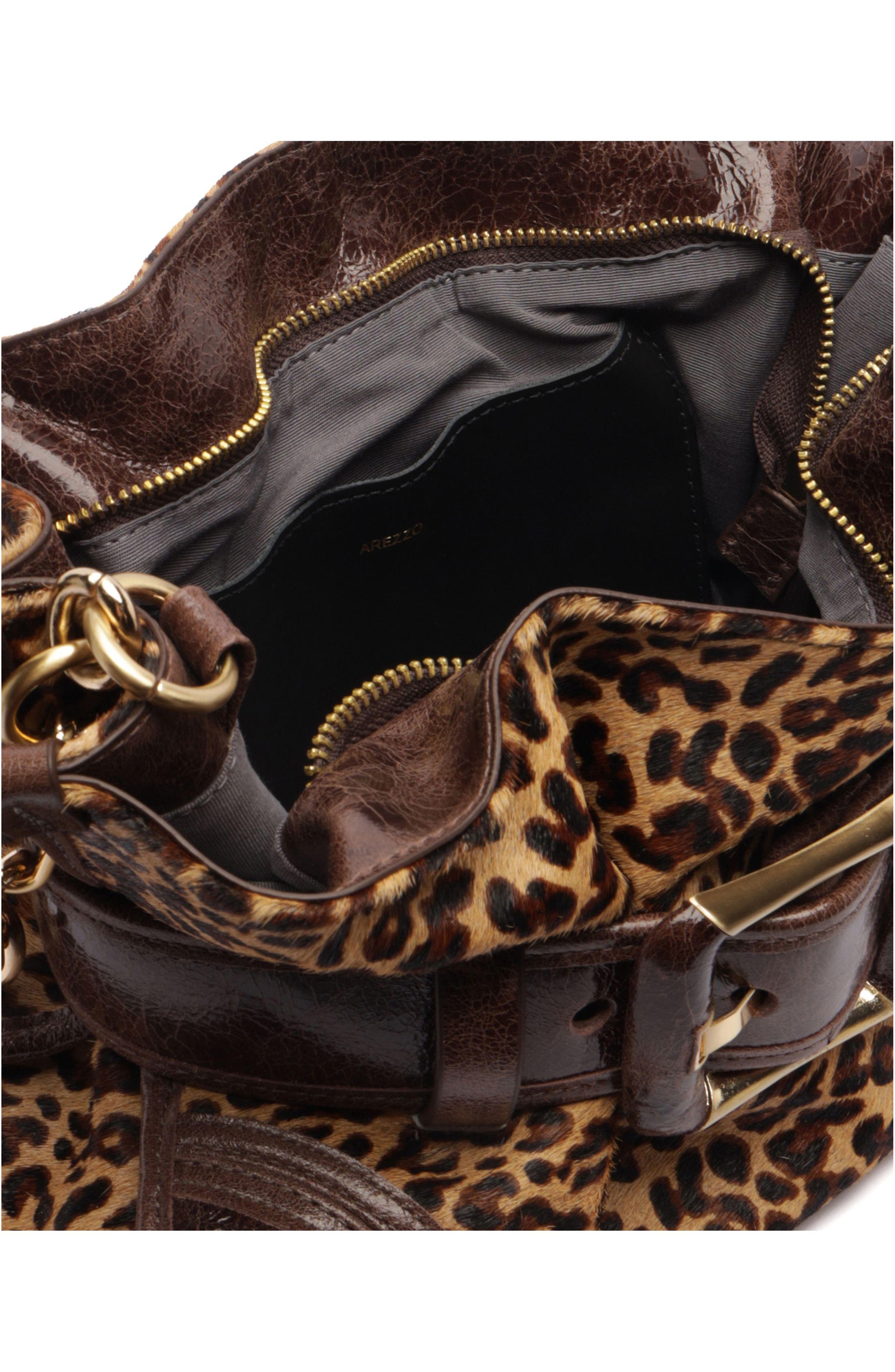 Riley Small Leather Shoulder Bag, Alternate, color, LEOPARD