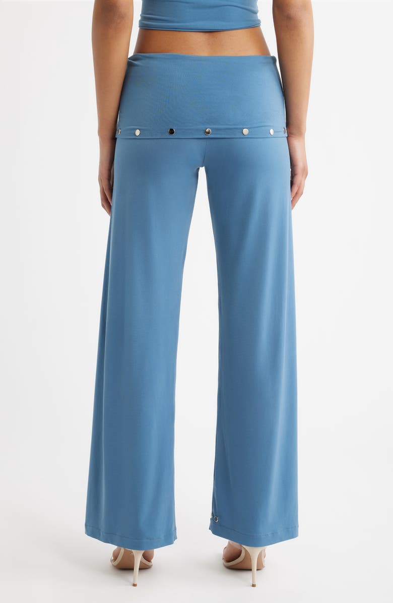 Bella Venice Liza Stud Detail Knit Pants, Alternate, color, Blue