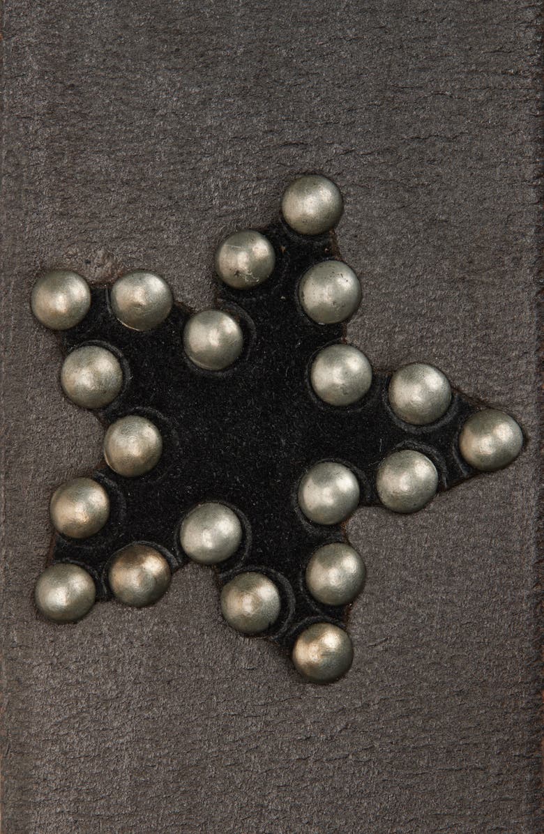 Free People Starcrossed Studded Leather Belt, Alternate, color, Midnight Hour