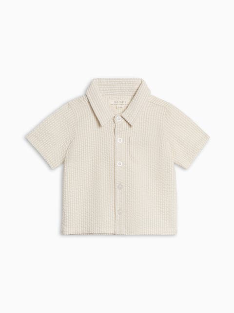 Organic Landon Seesucker Button Down (Baby)