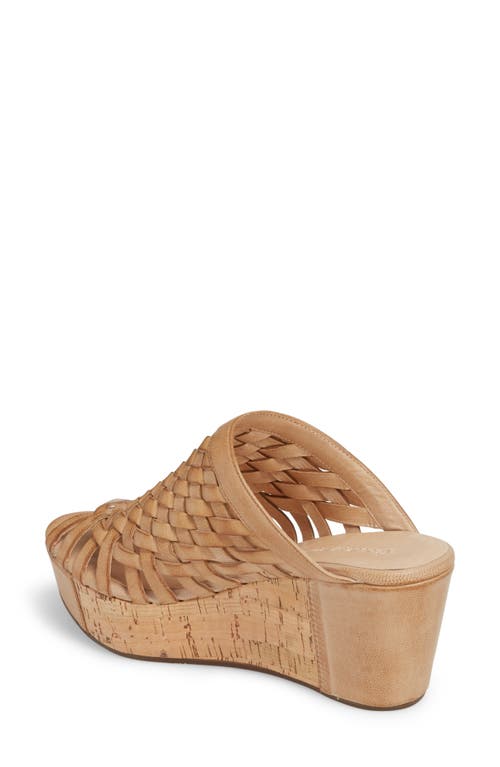 Chocolat Blu Walda Platform Wedge Sandal In Brown