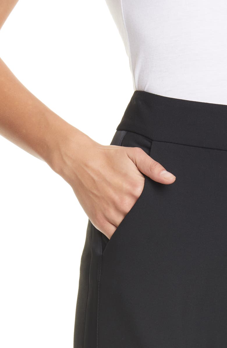 Veronica Beard Lebone Tuxedo Stripe Wide Leg Pants, Alternate, color,