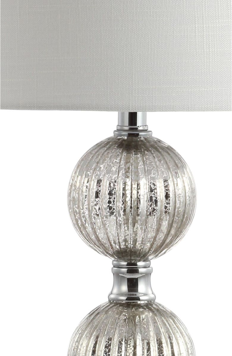 JONATHAN Y Rita 30.5" Silvered Orbs Glass/Metal LED Table Lamp, Alternate, color, 