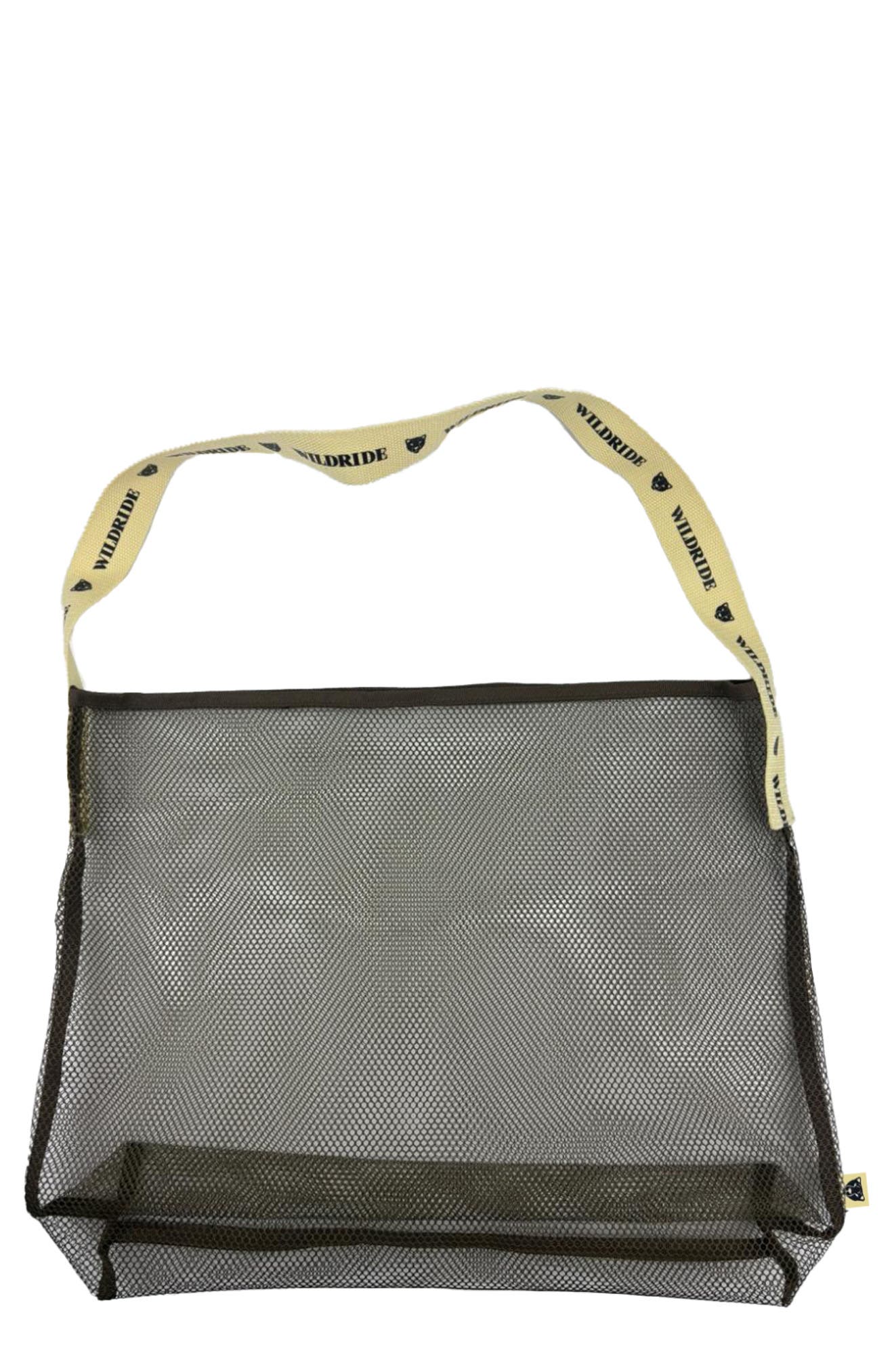 WILDRIDE Mesh Beach Bag in Coffee 