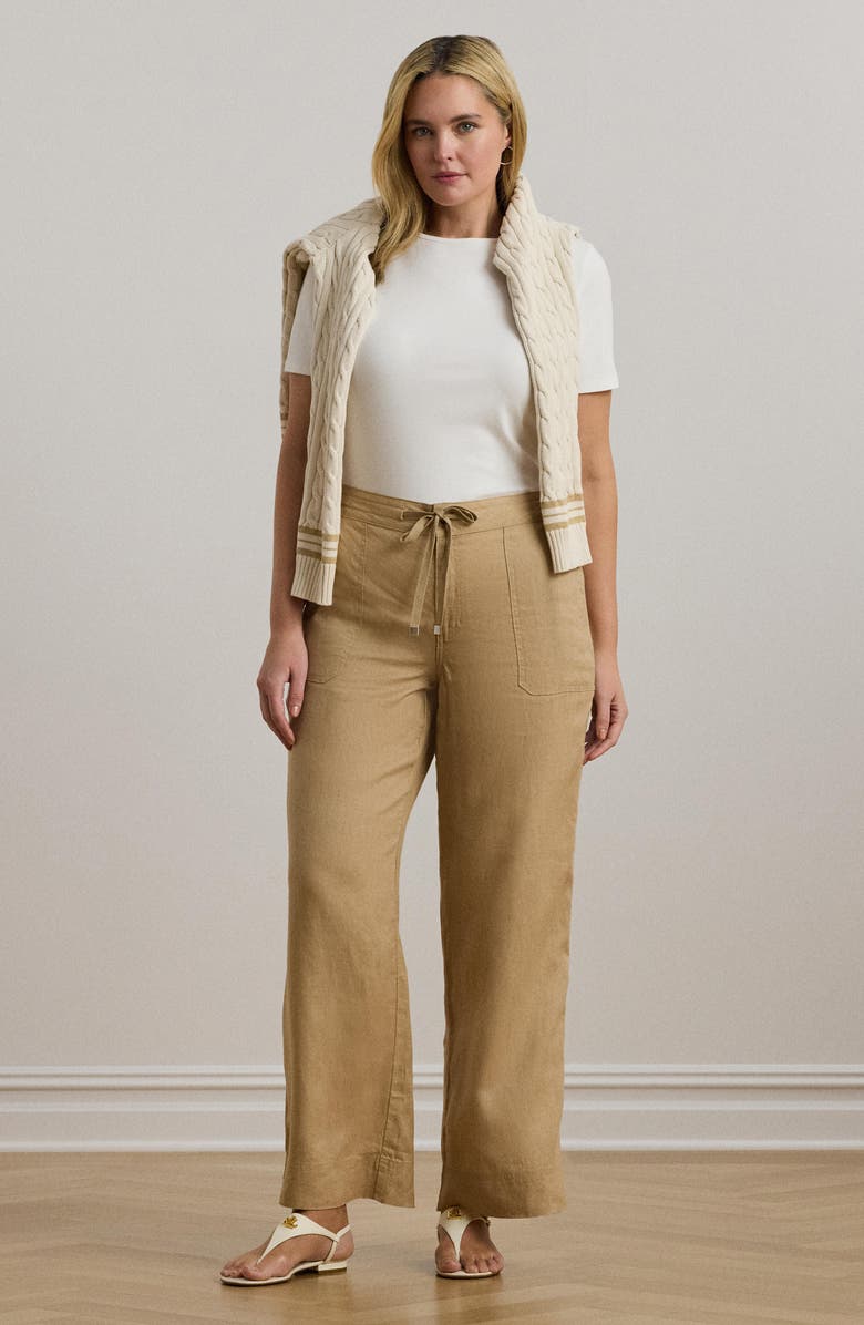 Lauren Ralph Lauren Crewneck Stretch Cotton T-Shirt, Alternate, color, White