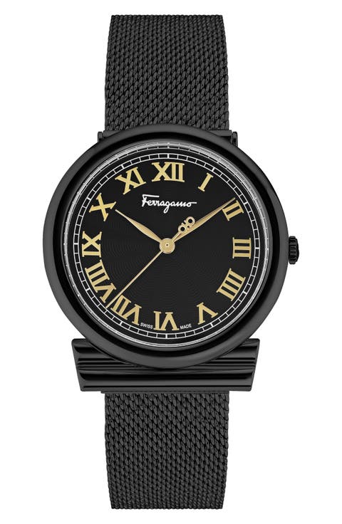 Women's Gancino Mesh Strap Watch, 34mm