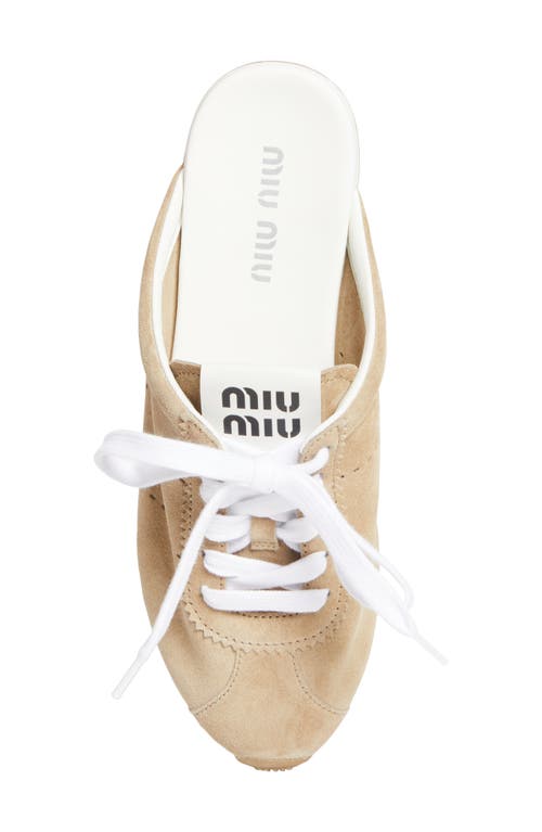 Miu Miu Suede Sneaker Mules