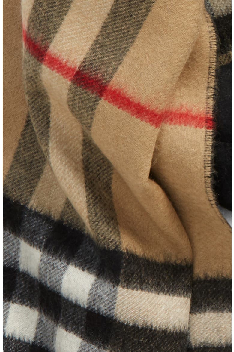 Cashmere Scarf, Alternate, color, BLACK
