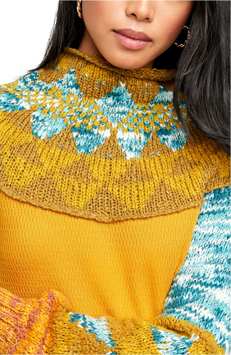 Free People Swit the Small Stuff Mock Neck Top, Alternate, color, 