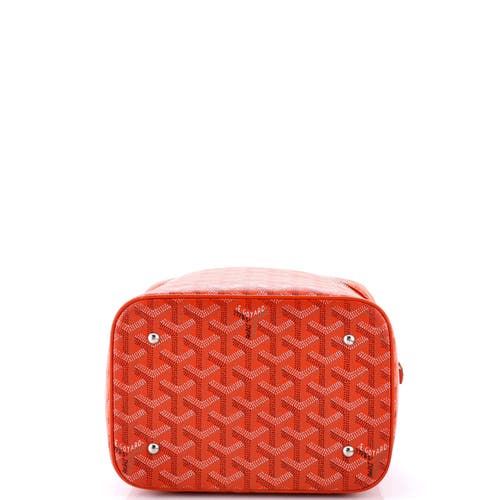 Pre-owned Goyard Goyard Muse Vanity Case Coated Canvas In Orange