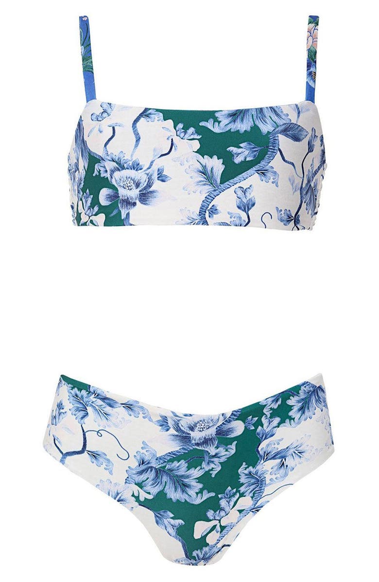 Agua Bendita Kids' Berry Ivy Reversible Two-Piece Swimsuit, Alternate, color, Blue Multi