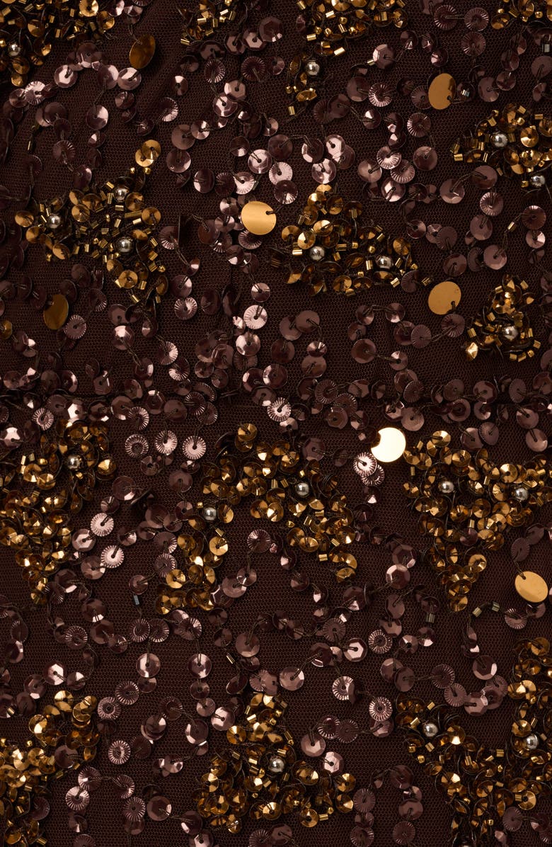 Adrianna Papell Beaded One-Shoulder Gown, Alternate, color,