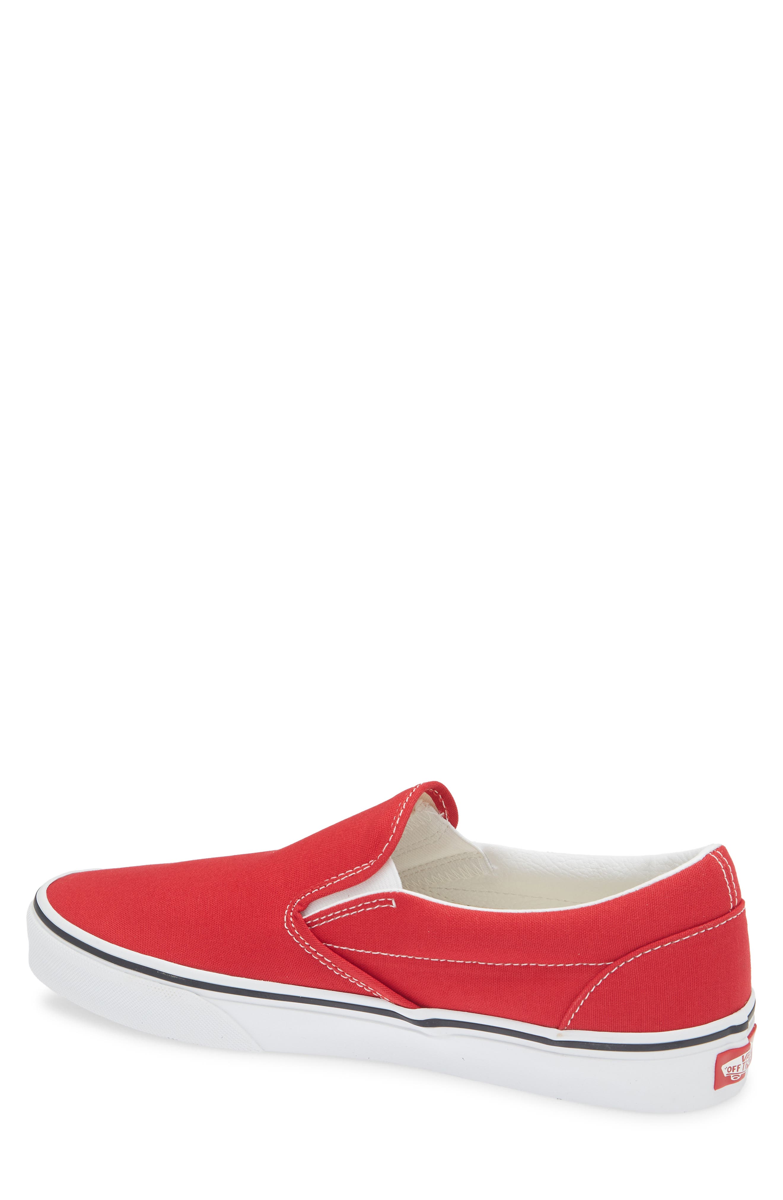 Classic Slip-On Sneaker, Alternate, color, RACING RED/TRUE
