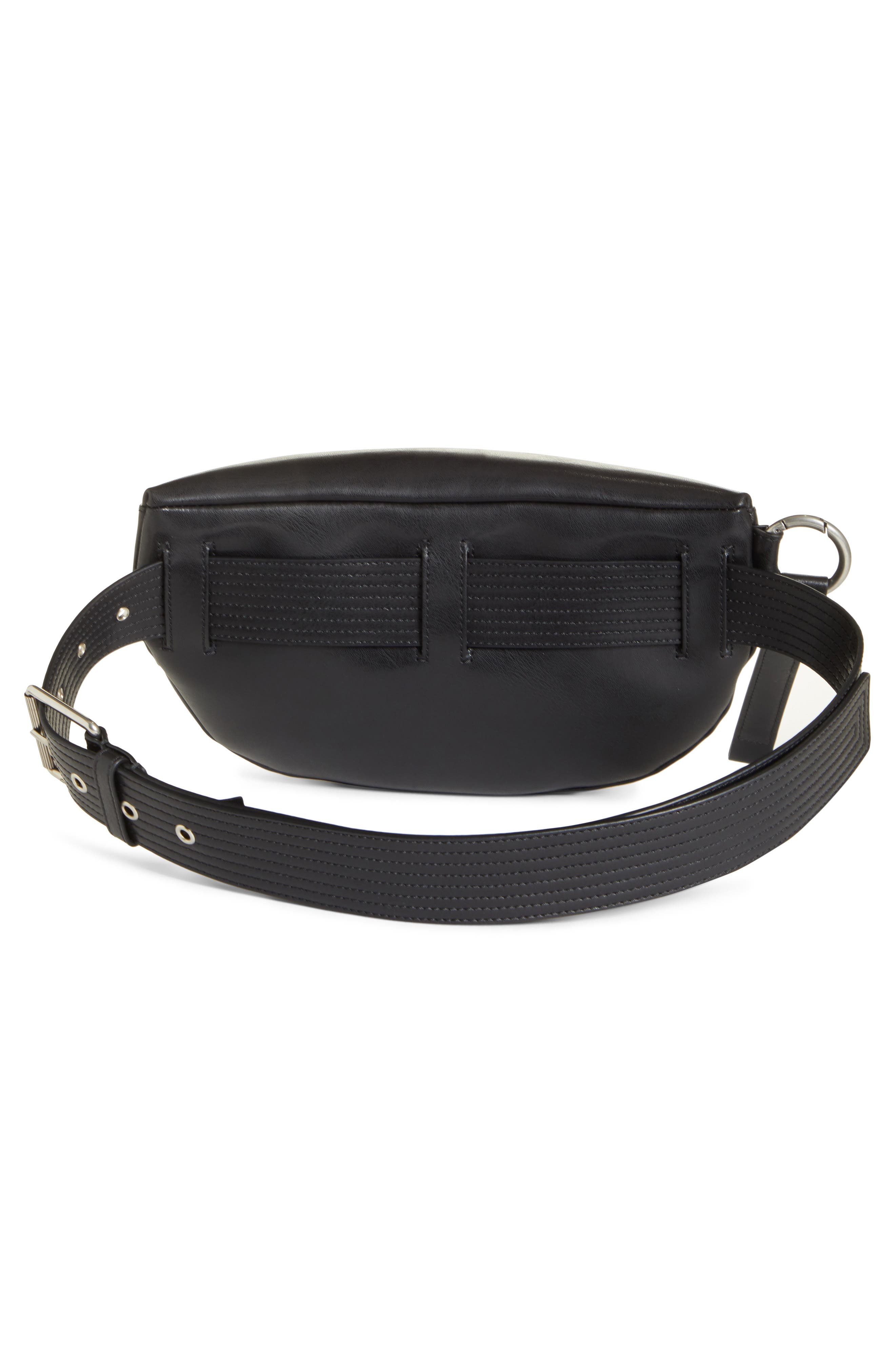 Givenchy Logo Leather Belt Bag, Alternate, color, 