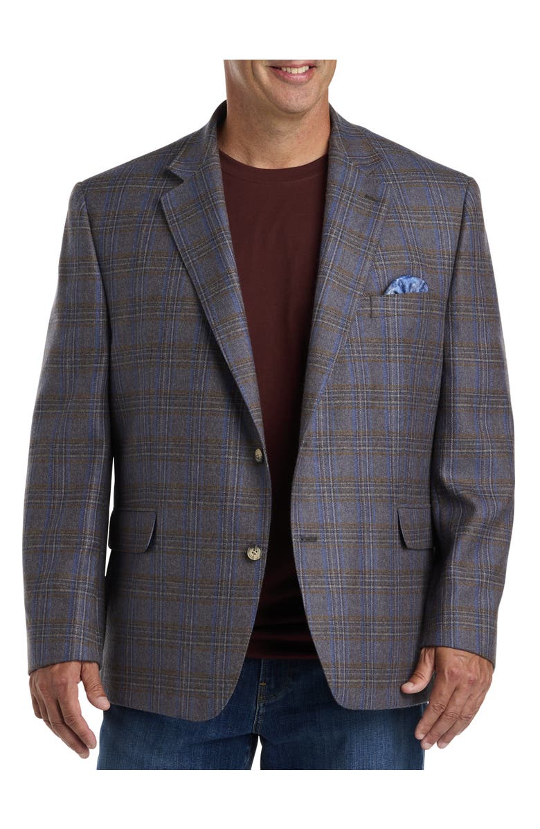 Tallia Big & Tall Multi Plaid Sport Coat, Main, color, 