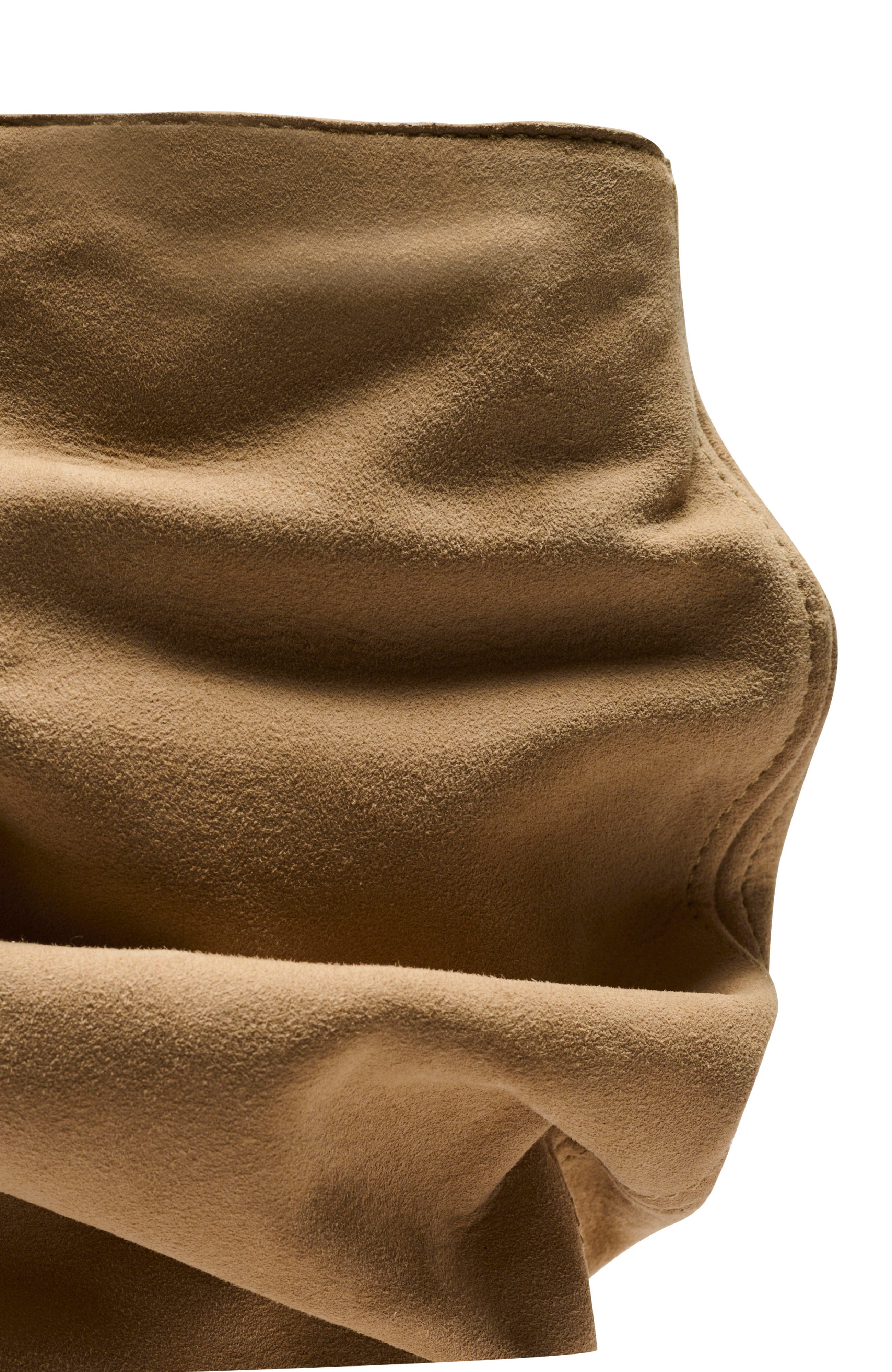 Balmain "No Wedge" suede ankle boots, Alternate, color, Beige