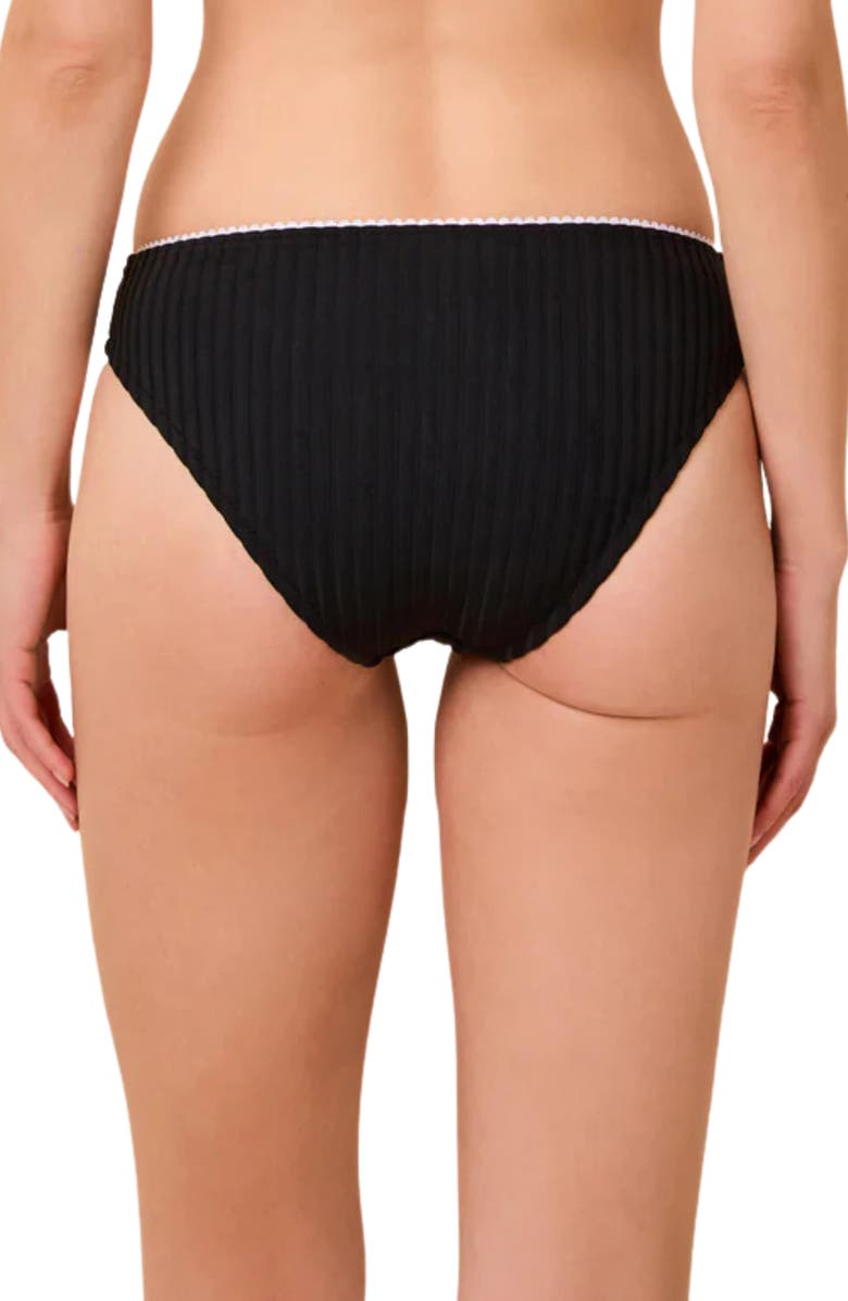 Solid & Striped The Daphne Bikini Bottoms, Alternate, color, Noir