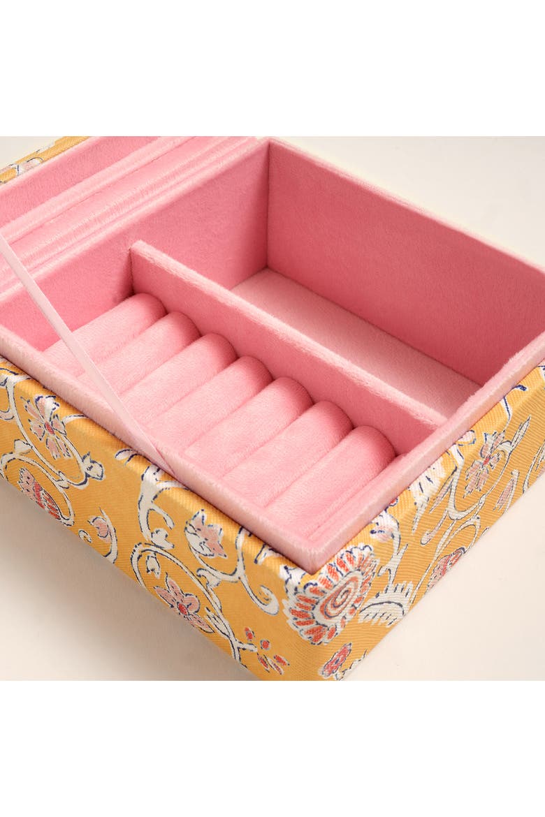 Meilin Jewelry Box 5.5" Artisan, Alternate, color, Yellow