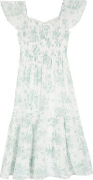 Rare Editions Kids' Floral Smocked Dress