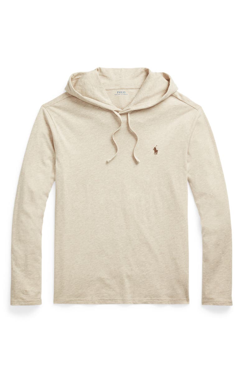 Polo Ralph Lauren Jersey Long Sleeve Hooded T-Shirt, Alternate, color, 