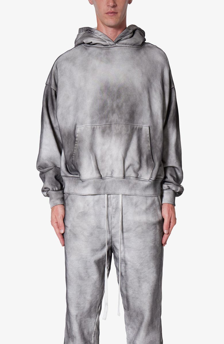 mnml Optic Graded Cotton Hoodie, Alternate, color, Black