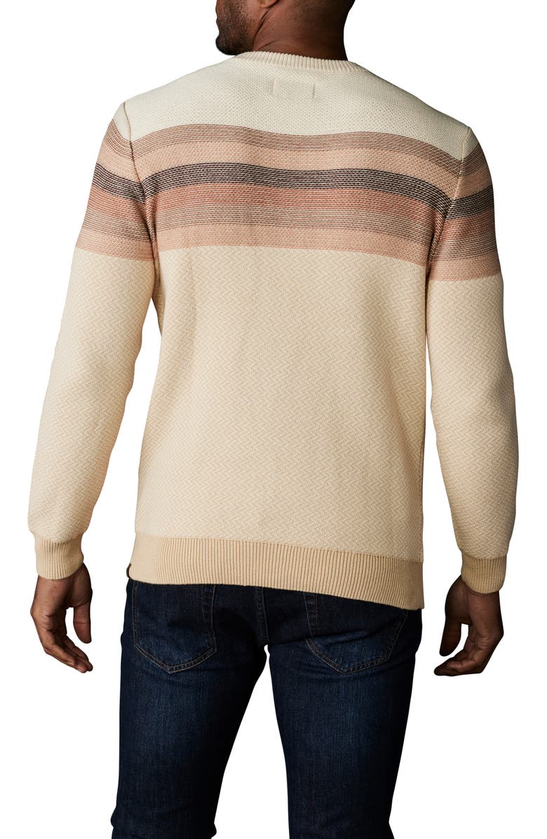 The Normal Brand Stripe Ski Sweater, Alternate, color, Ivory Multi