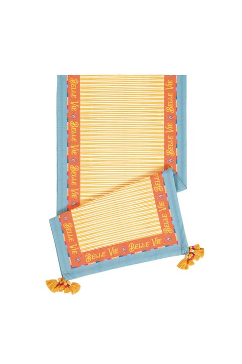Nilufer's Digital Printed Tasseled Table Artisan