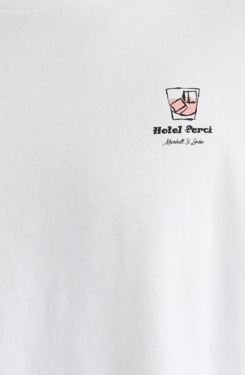 Percival Hotel Bistro Oversize T-Shirt, Alternate, color, White