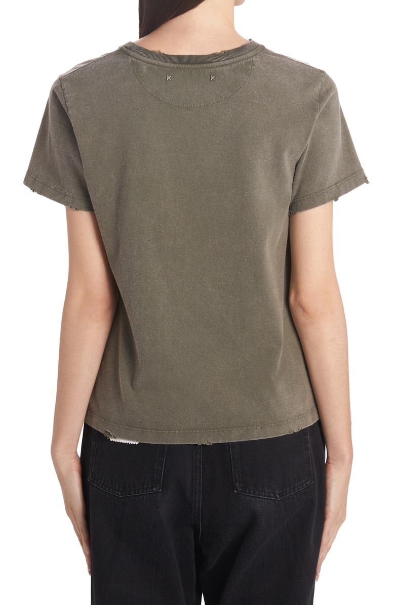 Golden Goose Doris Upside Down Logo Cotton Graphic Tee, Alternate, color, 