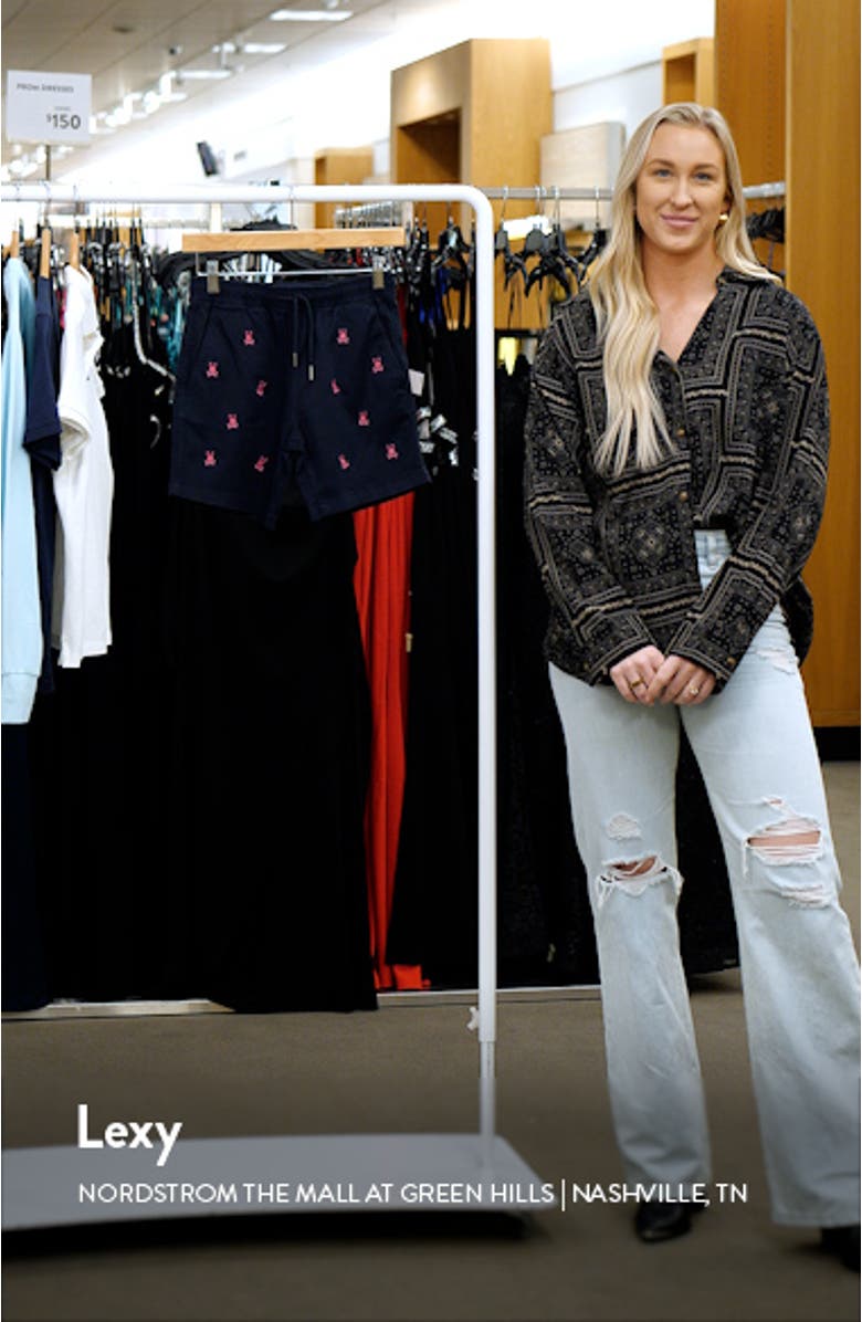 Kids' Guilford Embroidered Elastic Waist Chino Shorts, sales video thumbnail