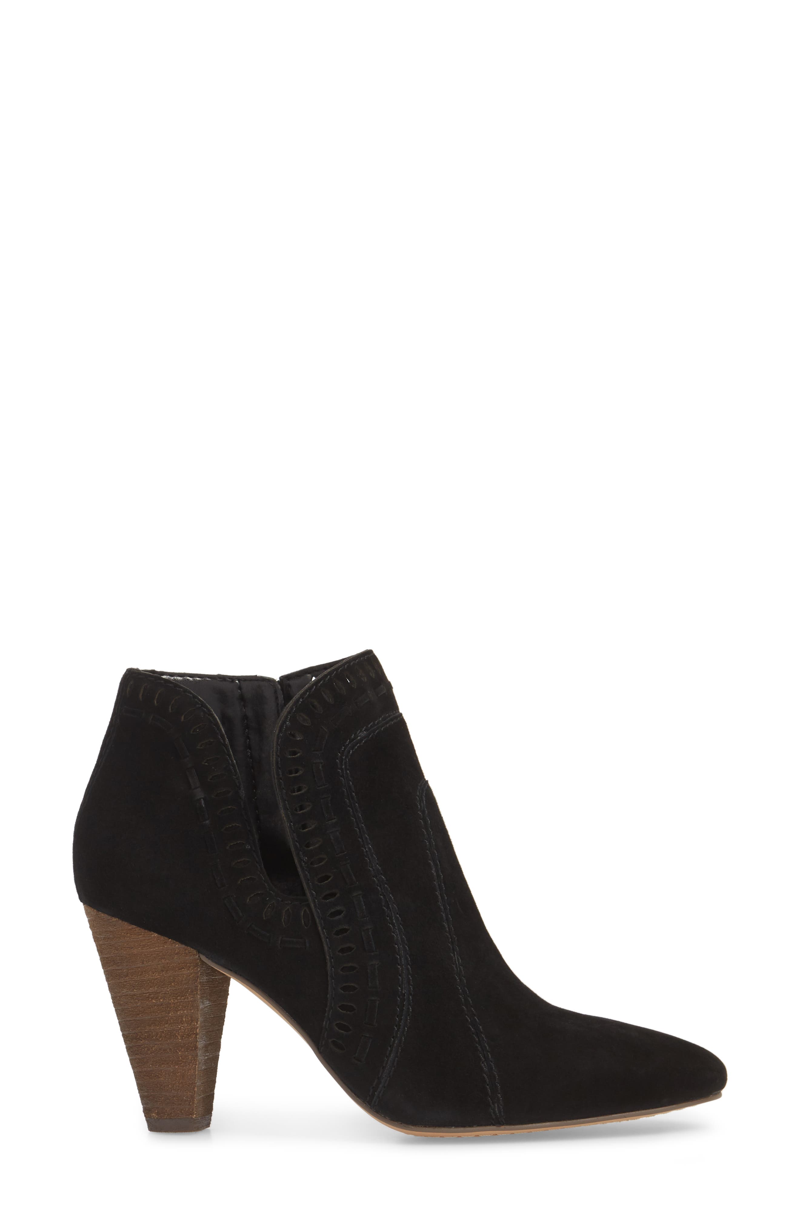 Reeista Bootie, Alternate, color, BLACK SUEDE