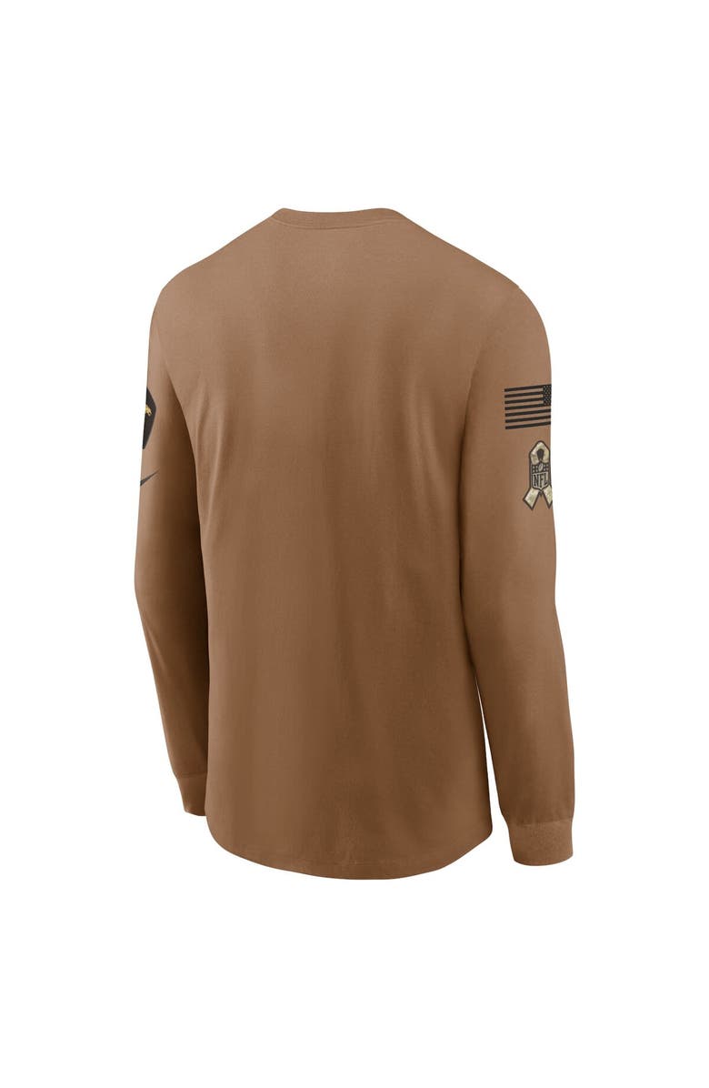 Nike Men's Nike  Brown Denver Broncos 2023 Salute To Service Long Sleeve T-Shirt, Alternate, color, 