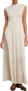 Marcella Haru Mock Neck Maxi Dress