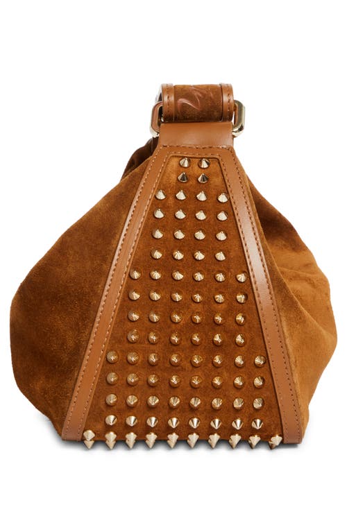 Christian Louboutin Funky Empire Spike Dopp Leather Top Handle Pouch